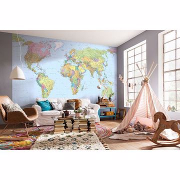 Show details for Komar World Map Wall Mural
