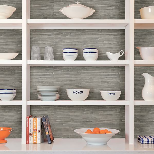 NU2083 Tibetan Grasscloth Peel and Stick Wallpaper by NuWallpaper