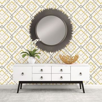 Show details for Saltire Yellow Lattice
