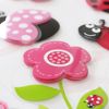 Pink Ladybugs 3D Wall Decals