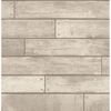 Weathered Grey Nailhead Plank Wallpaper