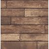 Weathered Brown Nailhead Plank Wallpaper