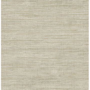 Show details for Woven Beige Faux Grasscloth Wallpaper