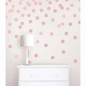 Show details for Rose Gold Confetti Dot Decals