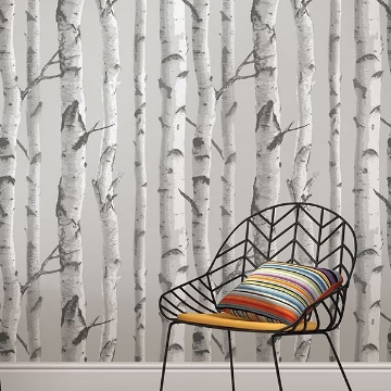 Birch Tree Peel And Stick Wallpaper - by NuWallpaper