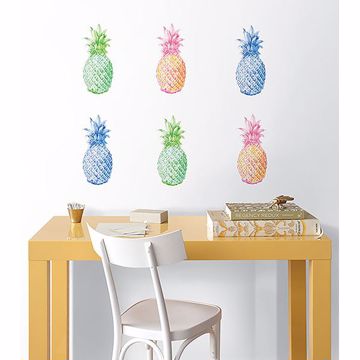 Show details for Pop Pineapples Wall Art Kit
