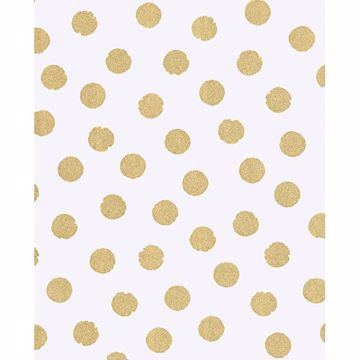Picture of Odette Gold Stamped Dots Wallpaper 