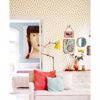 Odette Gold Stamped Dots Wallpaper