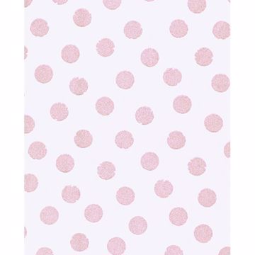 Picture of Odette Peach Stamped Dots Wallpaper 