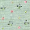 Picture of Gerda Mint Hand Embroidered Raffia Look Wallpaper