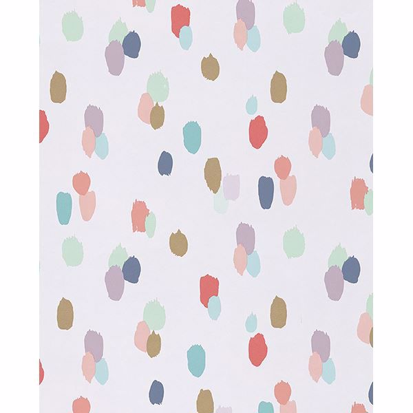 Picture of Amalie Ecru Painted Dots Wallpaper 