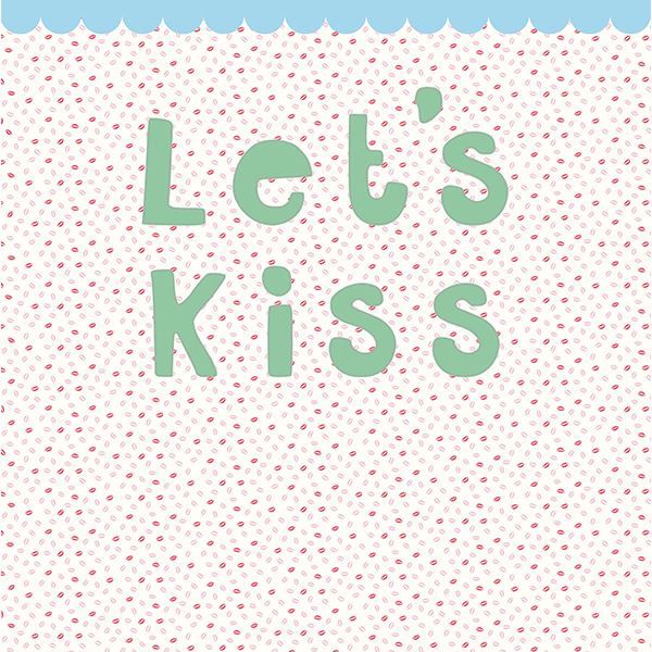 Picture of LetS Kiss Wall Mural 