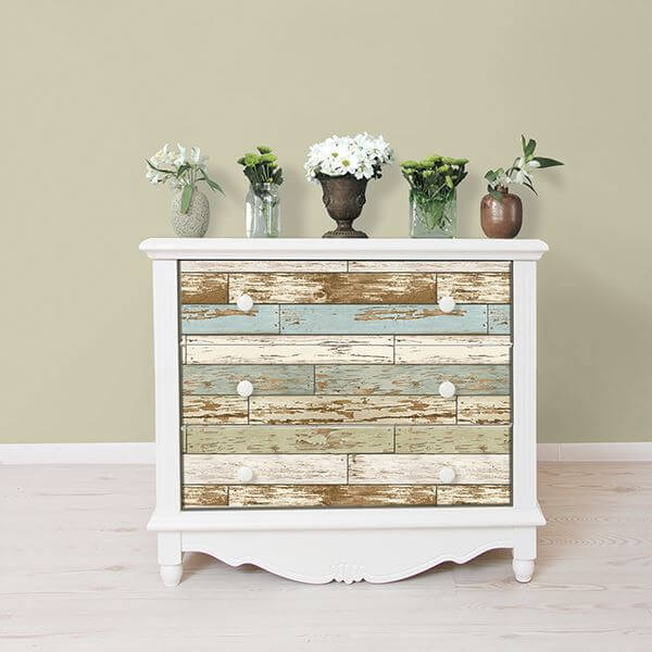 NU2188 Old Salem Vintage Wood Peel and Stick Wallpaper by NuWallpaper