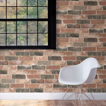 Show details for Newport Reclaimed Brick Peel And Stick Wallpaper