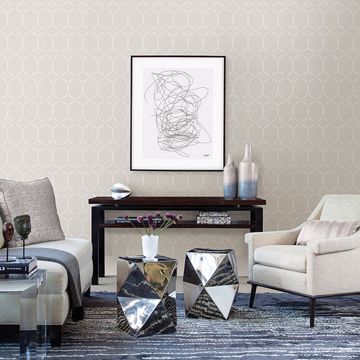 Show details for Fusion Neutral Geometric Wallpaper