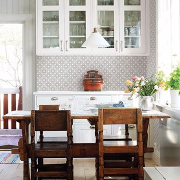 Show details for Orbit Dove Floral Wallpaper