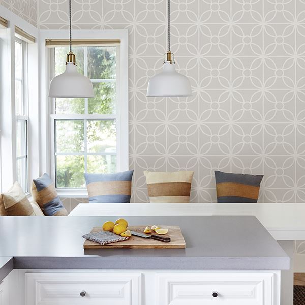 271623857 Savvy Neutral Geometric Wallpaper by A Street Prints