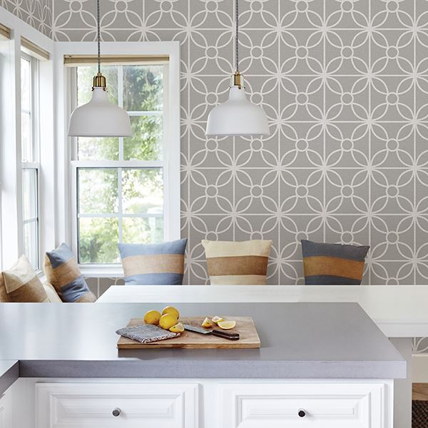271623858 Savvy Grey Geometric Wallpaper by A Street Prints