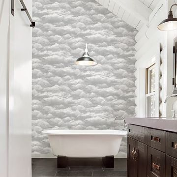 Show details for Solstice Opal Cloud Wallpaper