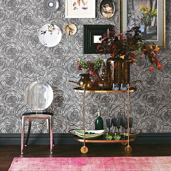 271623833 Celestial Black Floral Wallpaper by A Street Prints