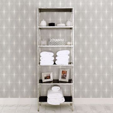 Show details for Starlight Grey Diamond Wallpaper