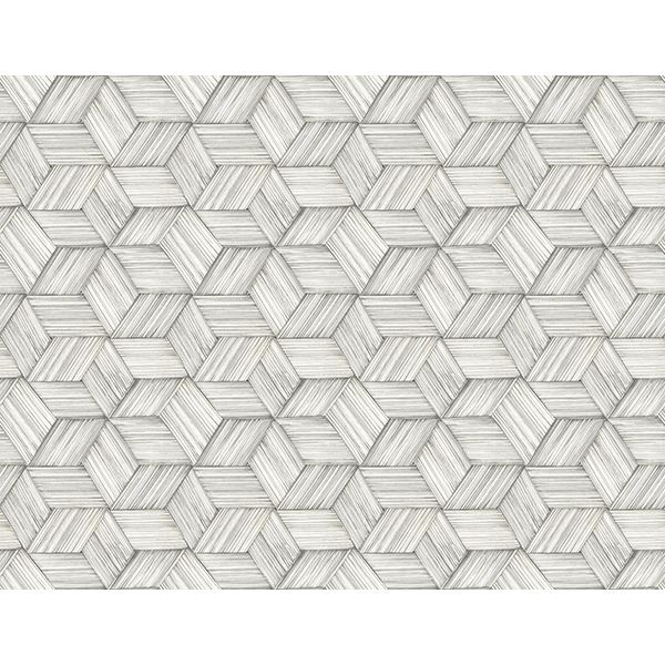 Picture of Intertwined Grey Geometric Wallpaper 