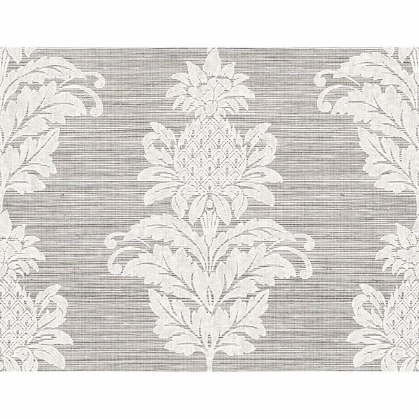 Picture of Pineapple Grove Gold Damask Wallpaper 