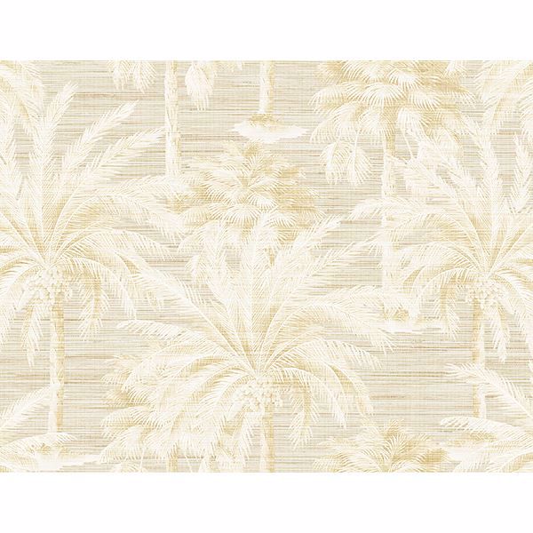 Picture of Dream Of Palm Trees Beige Texture Wallpaper