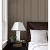 Adria Chocolate Jacquard Stripe Wallpaper