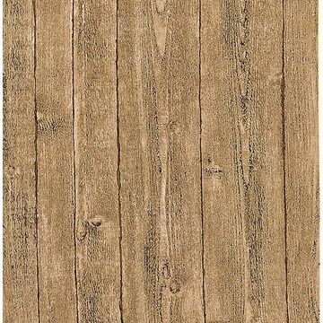 Picture of Orchard Taupe Wood Panel Wallpaper 