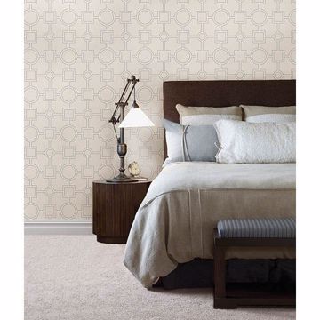 Show details for Matrix Light Grey Geometric Wallpaper