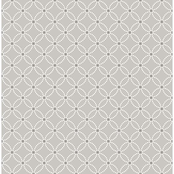 Picture of Kinetic Grey Geometric Floral Wallpaper 