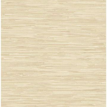 Picture of Natalie Taupe Faux Grasscloth Wallpaper 