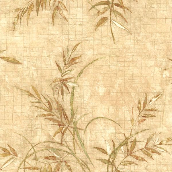 Picture of Kazumi Taupe Bamboo Texture Wallpaper 