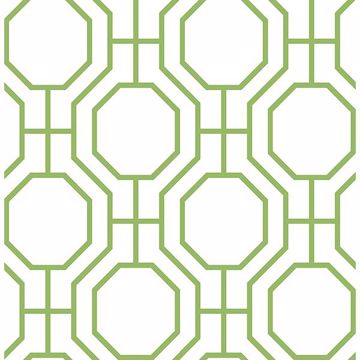Picture of Circuit Green Modern Ironwork Wallpaper 