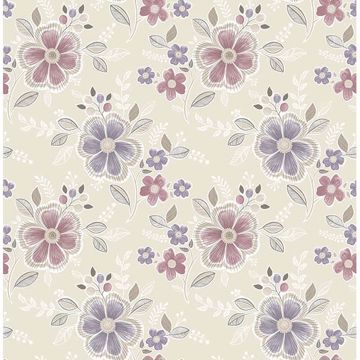 Picture of Chloe Purple Floral Wallpaper