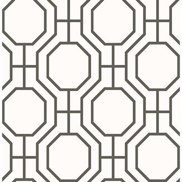 Picture of Circuit Black Modern Ironwork Wallpaper 