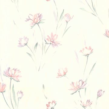 Show details for Gloria Peach Floral Wallpaper