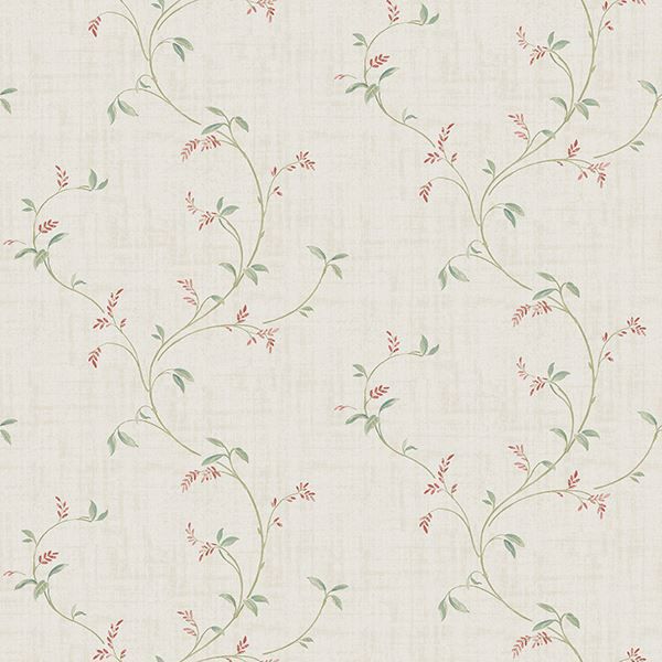 Picture of Madeley Coral Floral Trail Wallpaper 