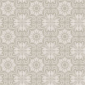 Picture of Hessle Grey Floral Wallpaper