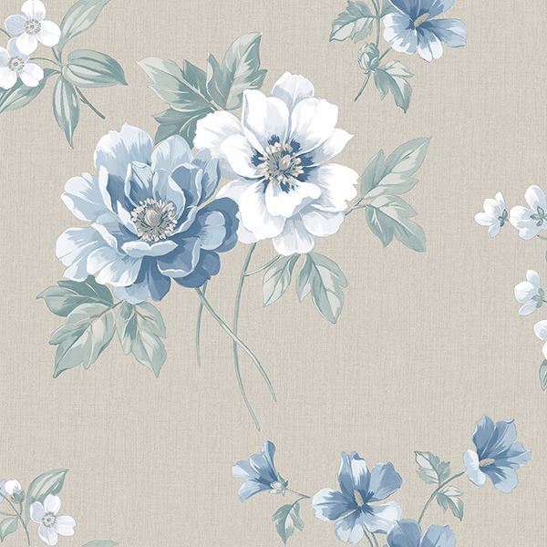 Light Blue Wallpaper Flowers - Light Blue Floral Background With White Gypsophila Flowers Baby S