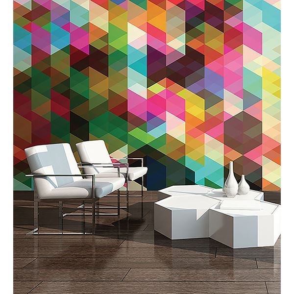 WALS0001 - Geometrix Wall Mural - by OhPopsi