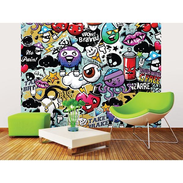 WALS0004 Graffiti Monster Wall Mural by OhPopsi