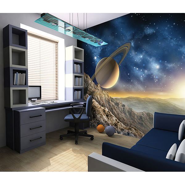 WALS0076 - Galaxy Wall Mural - by OhPopsi