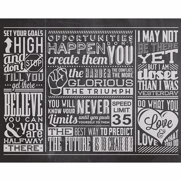 Show details for Chalk Quotes Wall Mural