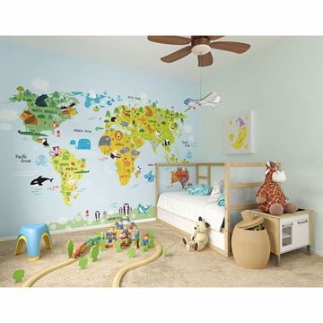 Show details for The Whole Wide World Wall Mural