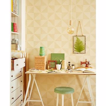 Show details for Mont Gold Geometric Wallpaper