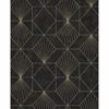 Picture of Halcyon Black Geometric Wallpaper 