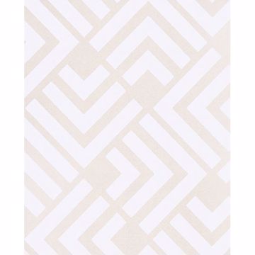 Picture of Zig Neutral Geometric Wallpaper 