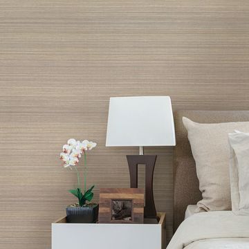 Show details for Fernie Brown Challis Silk Wallpaper